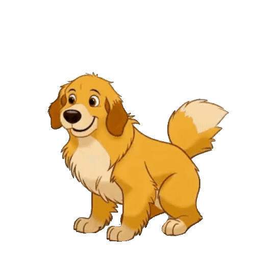 Animated Golden Retriever Sticker Pack — 10 GIF Stickers | Instant Digital Download