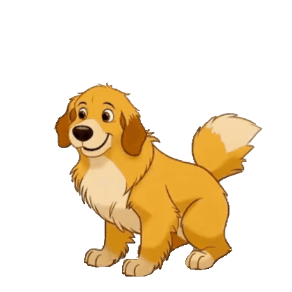 Animated Golden Retriever Sticker Pack — 10 GIF Stickers | Instant Digital Download