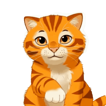 Animated Orange Tabby Sticker Pack — 10 GIF Stickers | Instant Digital Download