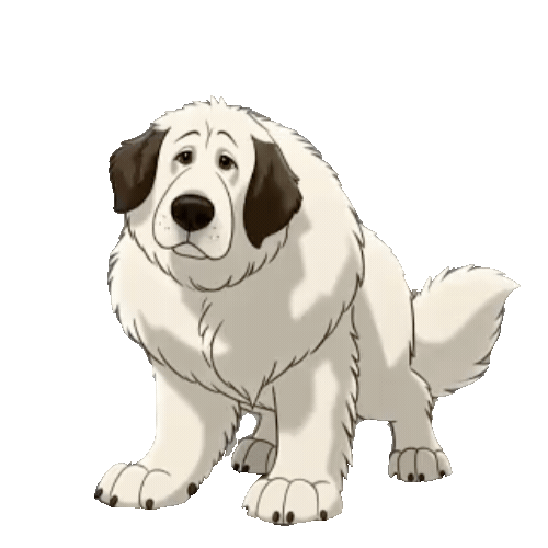 Animated Great Pyrenees Sticker Pack — 10 GIF Stickers | Instant Digital Download