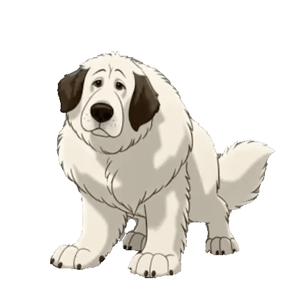 Animated Great Pyrenees Sticker Pack — 10 GIF Stickers | Instant Digital Download