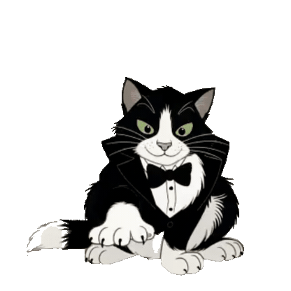 Animated Tuxedo Cat Sticker Pack — 10 GIF Stickers | Instant Digital Download