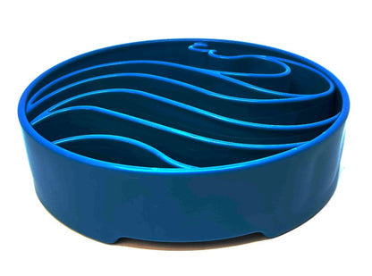 Wave eBowl Deep Slow Feeder Dog Bowl for Enrichment - Made in the USA