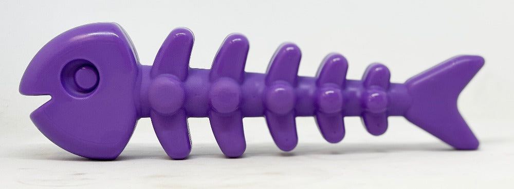 Fish Bone Nylon Dog Toy for Aggressive Chewers | USA Made Durable Chew