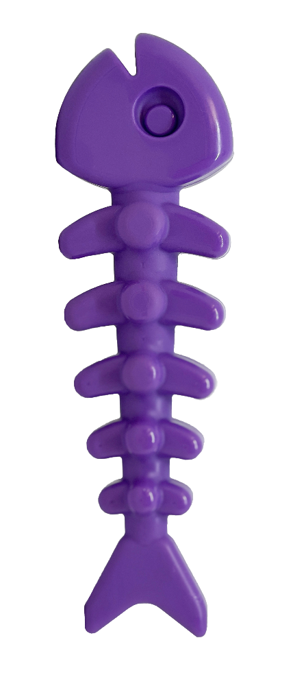 Fish Bone Nylon Dog Toy for Aggressive Chewers | USA Made Durable Chew
