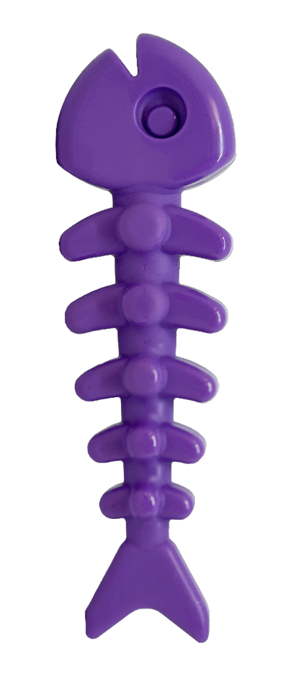 Fish Bone Nylon Dog Toy for Aggressive Chewers | USA Made Durable Chew