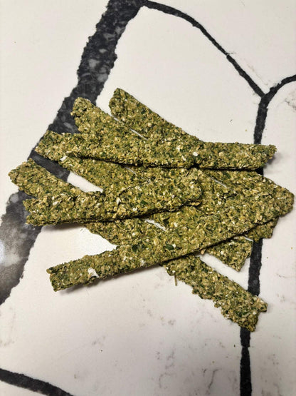 Organic parsley mint breath treats for fresh dog breath and healthy gums