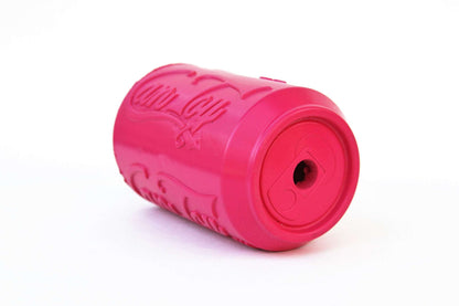 Red Puppy Can Toy made of durable rubber, chew toy and treat dispenser for teething pups