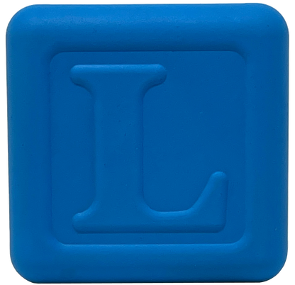 Love Cube eDispenser durable blue rubber chew toy and treat dispenser for dogs