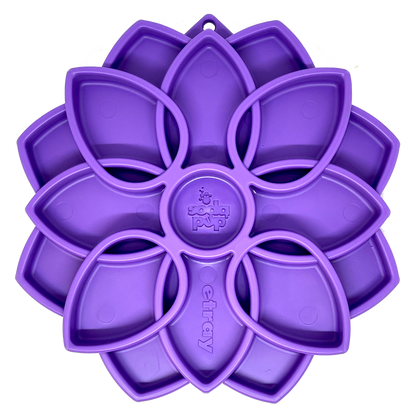 Mandala eTray Shallow Slow Feeder Dog Bowl for Enrichment | USA Made