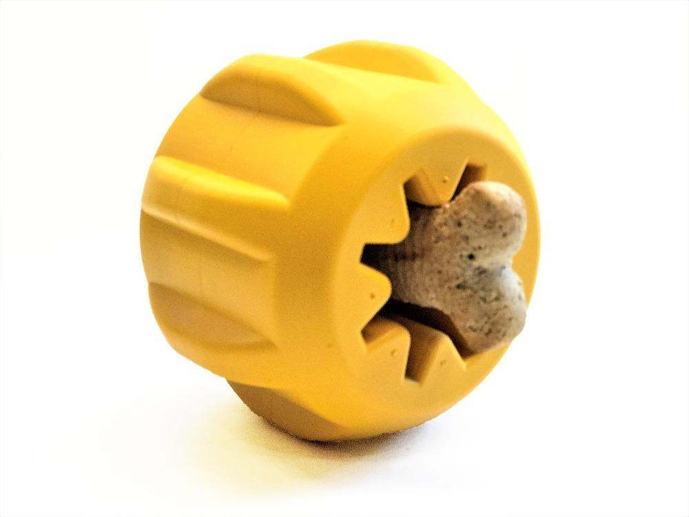 Gear eDispener Durable Rubber Treat Holder, USA Made Chew Toy for Dogs
