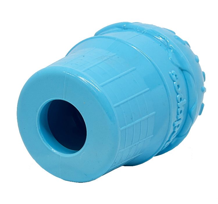 Blue Ice Cream Cone durable PUP-X rubber chew toy and treat dispenser for dogs