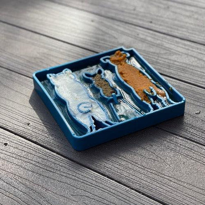 Waiting Dogs Design eTray - Shallow Slow Feeder Bowl for Dogs in USA