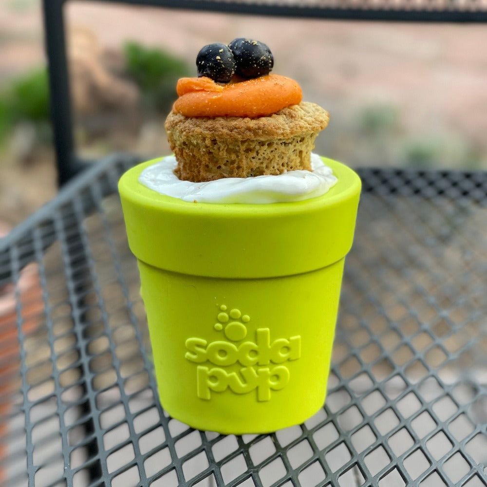 Large Flower Pot - Durable Dog Treat Dispenser Enrichment Toy -SodaPup