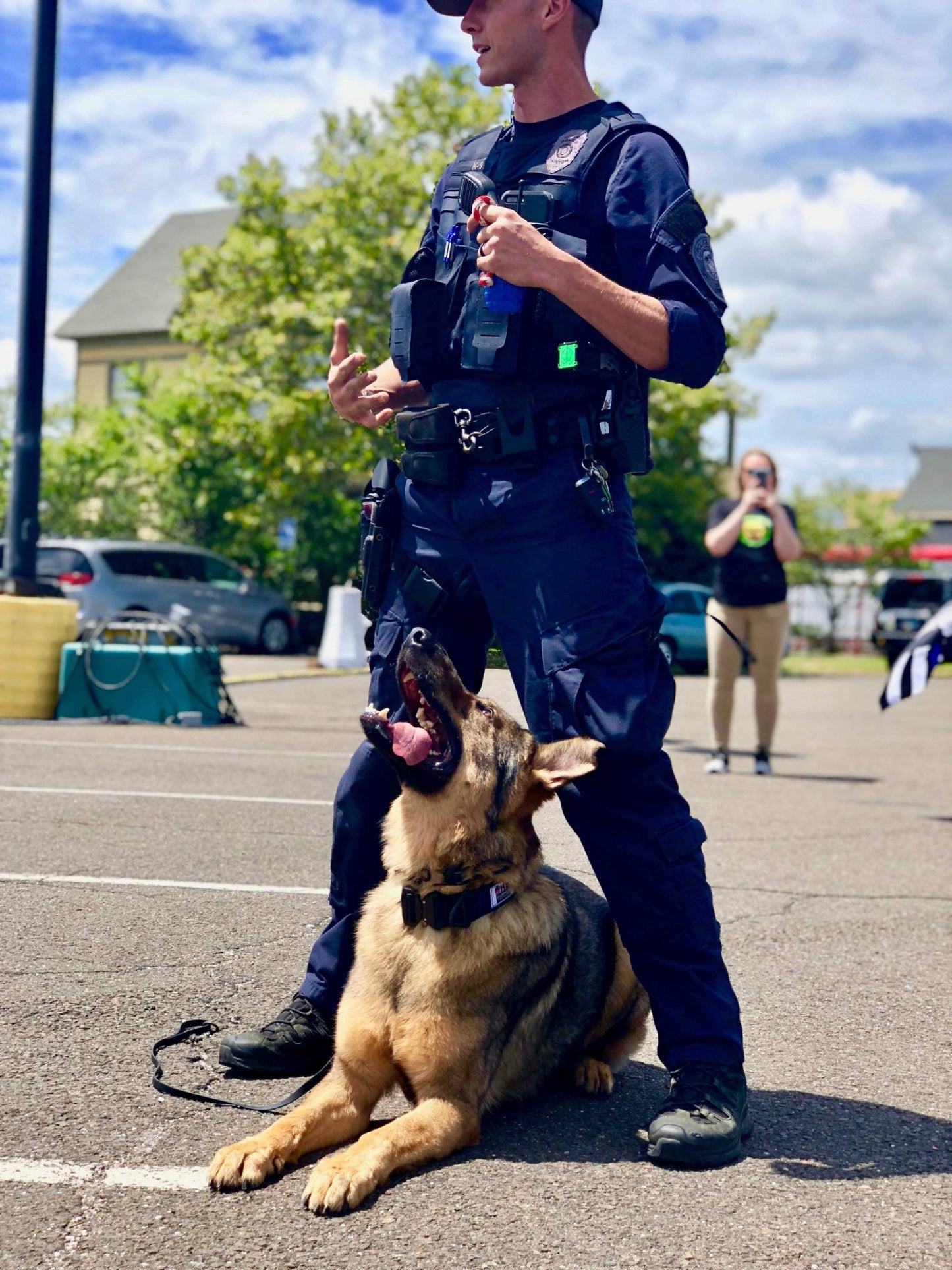 USA-K9 Magnum Grenade: Durable Rubber Chew and Treat Dispenser Toy!