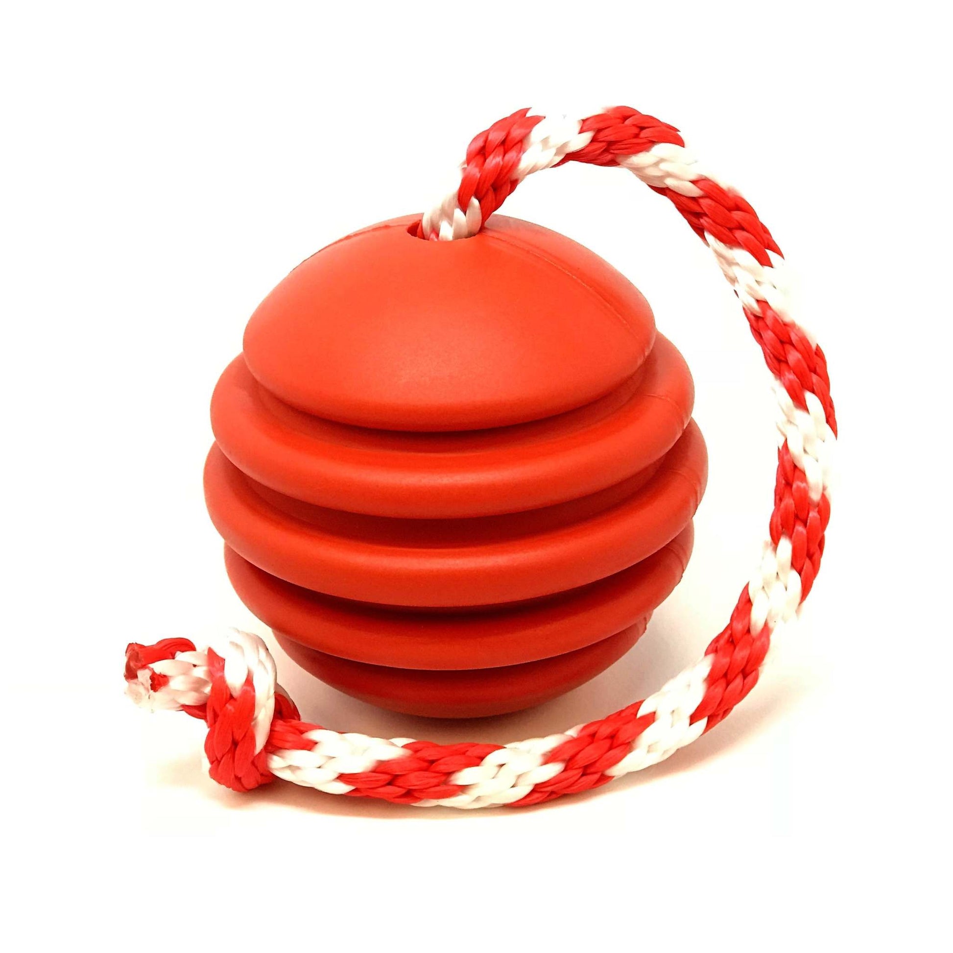 USA-K9 Stars and Stripes durable red rubber chew toy for large power-chewer dogs