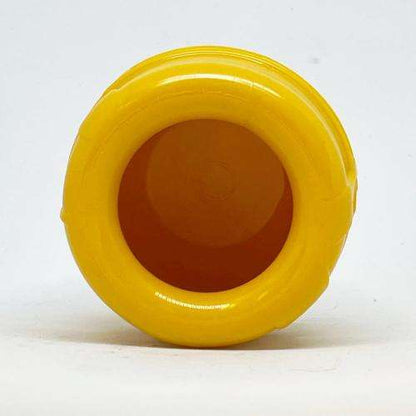 Honey Pot Dog durable yellow rubber treat dispenser and enrichment toy for dogs