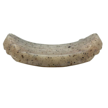 Potato Chip Nylon Chew dog toy with ridged surface for aggressive chewers and treat enrichment