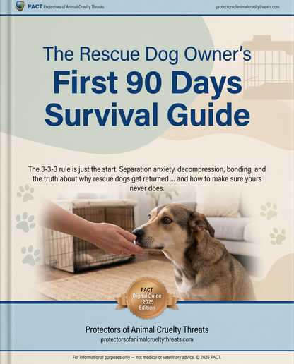 The Rescue Dog Owner's First 90 Days Survival Guide 2025 Edition | Instant Digital Download