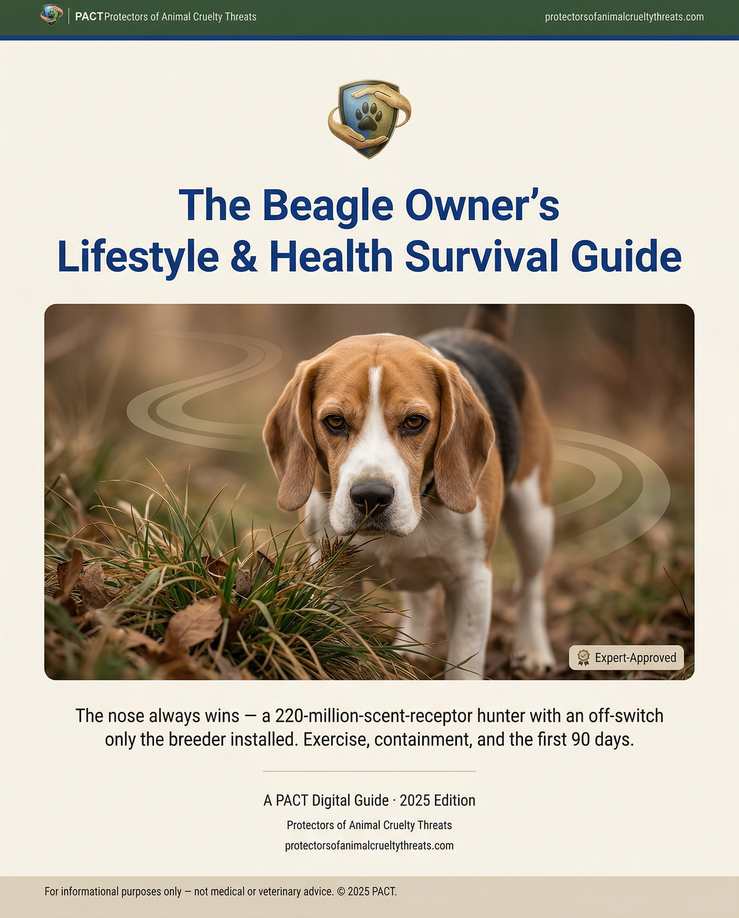The Beagle Owner’s Lifestyle & Health Survival Guide 2025 Edition (Instant Digital Deployment)