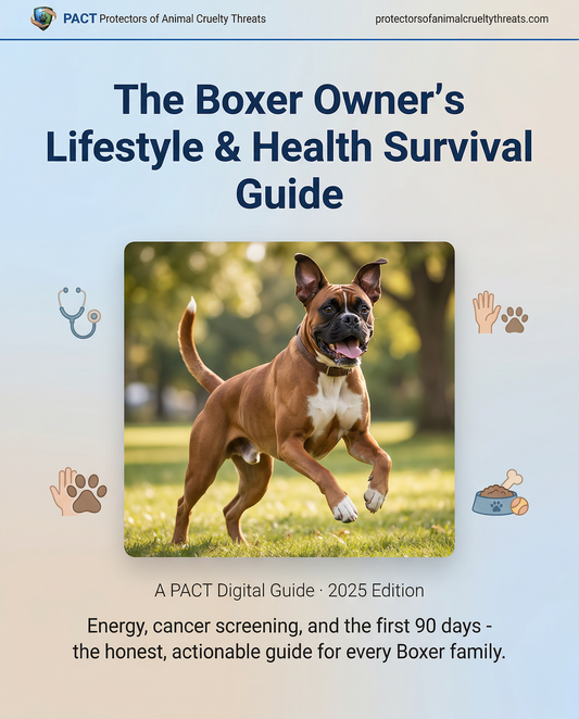 Cover image of The Boxer Owner’s Lifestyle & Health Survival Guide 2025 Edition digital book