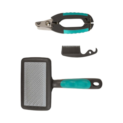 Country Living All-in-One 3-Piece Dog Grooming Kit for a Healthy Coat
