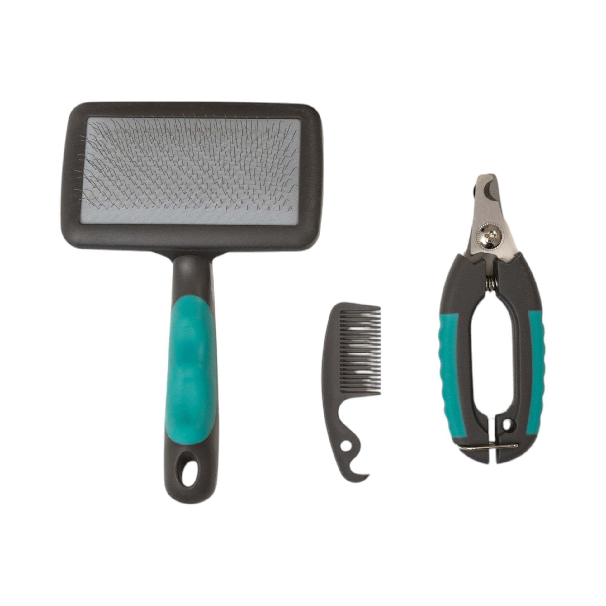 Country Living All-in-One 3-Piece Dog Grooming Kit for a Healthy Coat