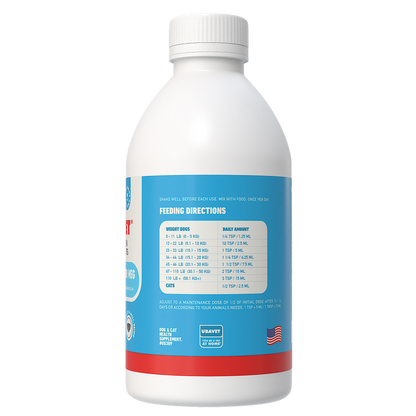 UBAVET Joint Power MEG liquid supplement for dogs and cats promoting joint health and mobility