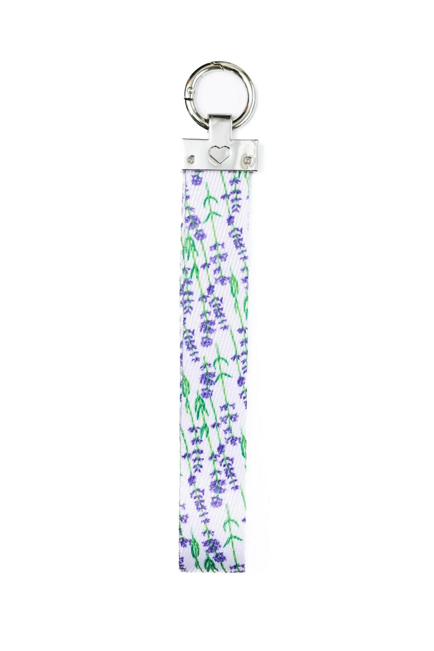 Lavender Blooms Dog Bandana and matching floral keychain accessory set