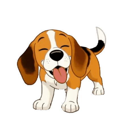 Animated Beagle Sticker Pack — 10 GIF Stickers | Instant Digital Download