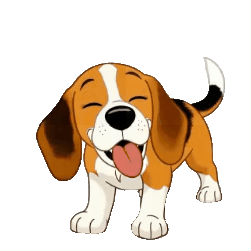 Animated Beagle Sticker Pack — 10 GIF Stickers | Instant Digital Download