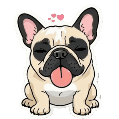 Animated French Bulldog Sticker Pack — 10 GIF Stickers | Instant Digital Download