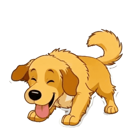Animated Golden Retriever Sticker Pack — 10 GIF Stickers | Instant Digital Download