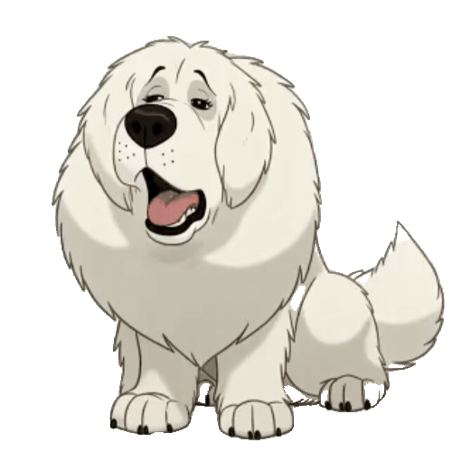 Animated Great Pyrenees Sticker Pack — 10 GIF Stickers | Instant Digital Download