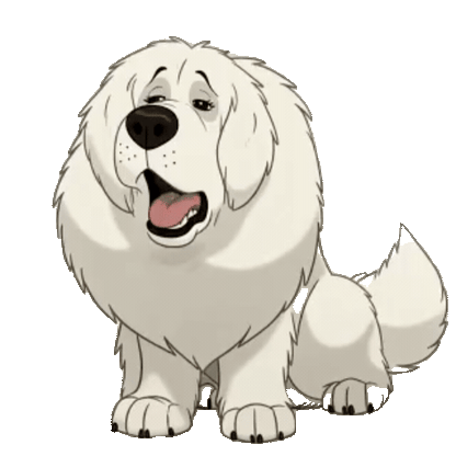 Animated Great Pyrenees Sticker Pack — 10 GIF Stickers | Instant Digital Download