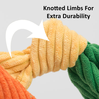 Stuey Sock Monkey Knottie®  Plush Dog Toy