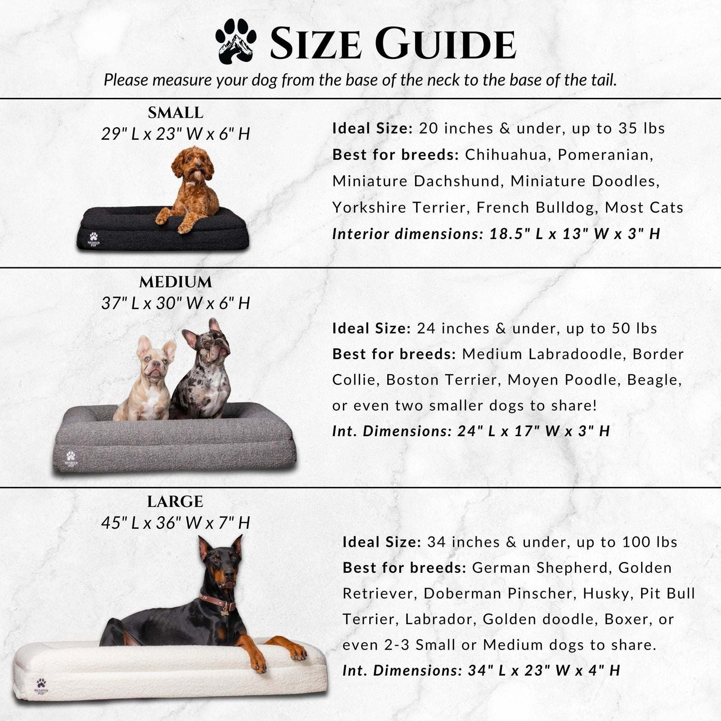 Luxury orthopedic dog bed with memory foam, plush boucle cover, and raised bolsters for joint support and comfort