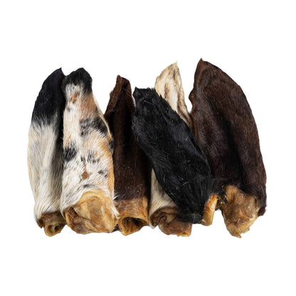 BAFFS NATURALS all-natural lamb ear dog chews in a 3.5oz resealable bag for healthy, digestible treats
