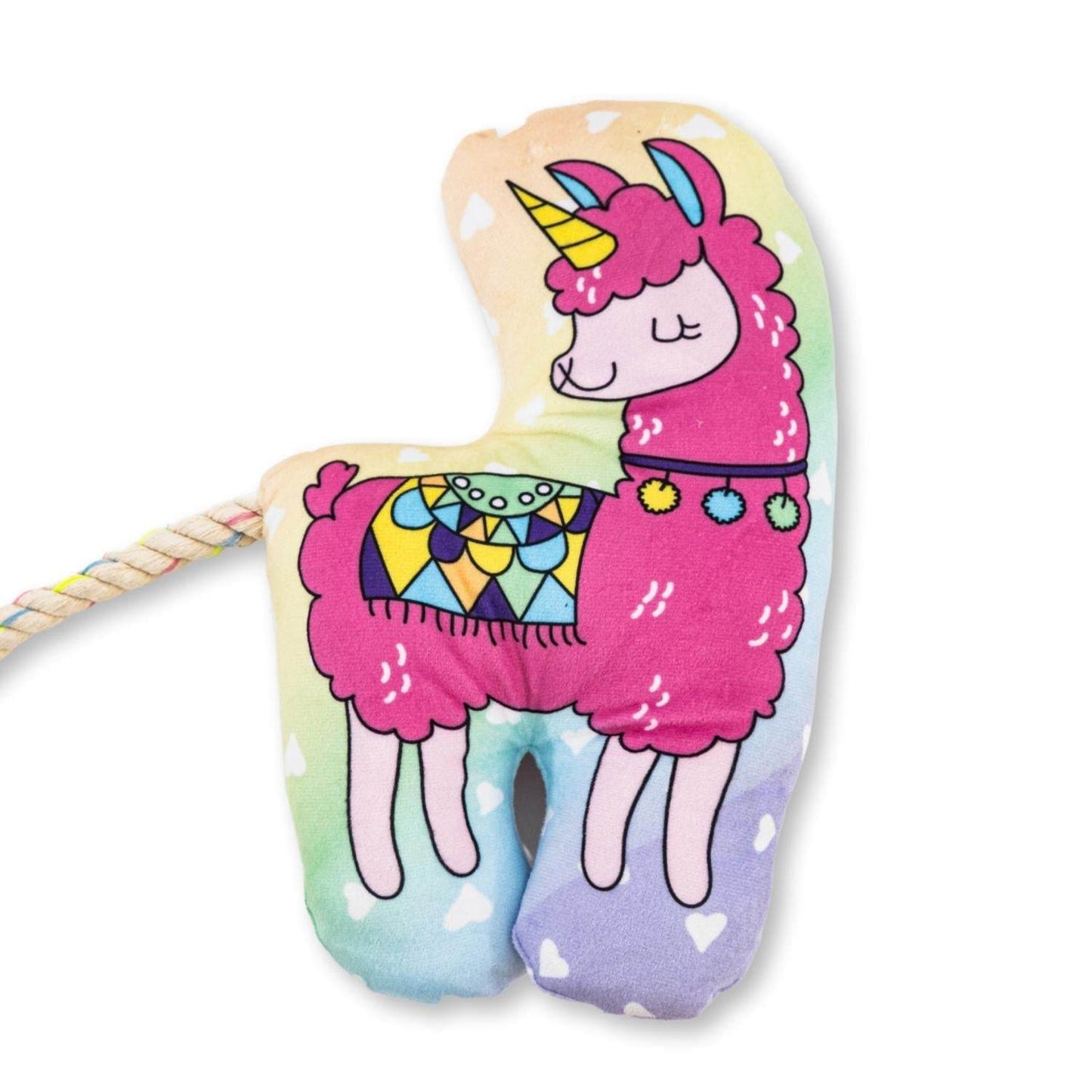 Magical Llama Plush Dog Toy – Fun Squeaker & Crinkle for Play & Cuddle