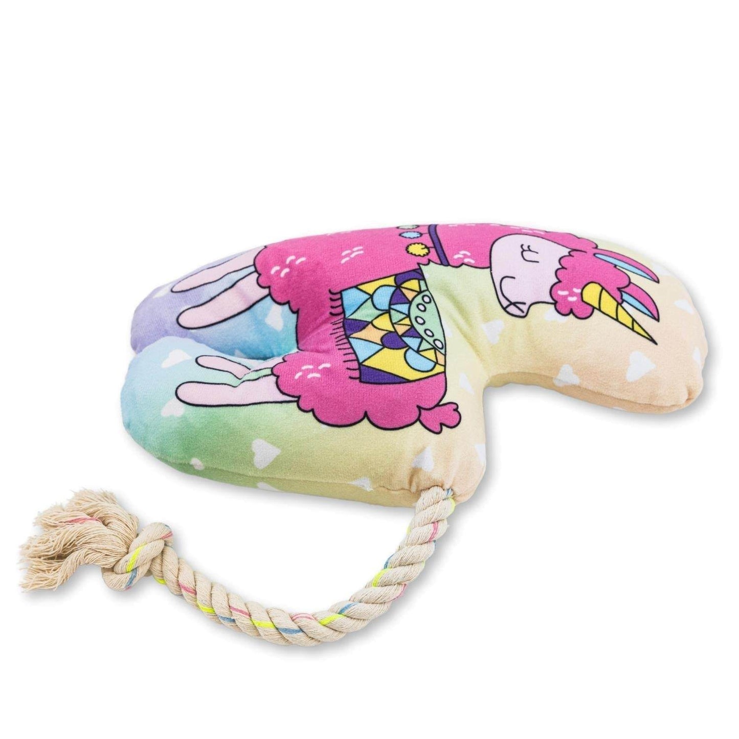 Magical Llama Plush Dog Toy – Fun Squeaker & Crinkle for Play & Cuddle