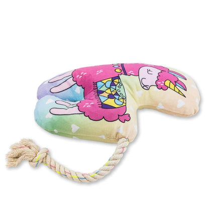 Magical Llama Plush Dog Toy – Fun Squeaker & Crinkle for Play & Cuddle