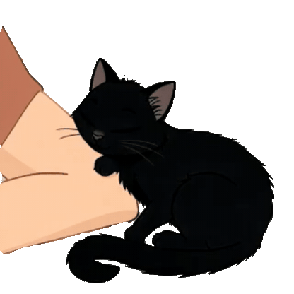 Animated Black Cat Sticker Pack — 10 GIF Stickers | Instant Digital Download