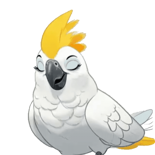 Animated Cockatoo Sticker Pack — 10 GIF Stickers | Instant Digital Download