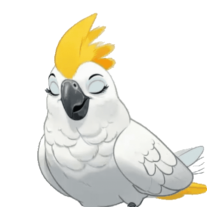 Animated Cockatoo Sticker Pack — 10 GIF Stickers | Instant Digital Download