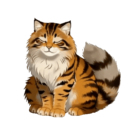 Animated Maine Coon Sticker Pack — 10 GIF Stickers | Instant Digital Download