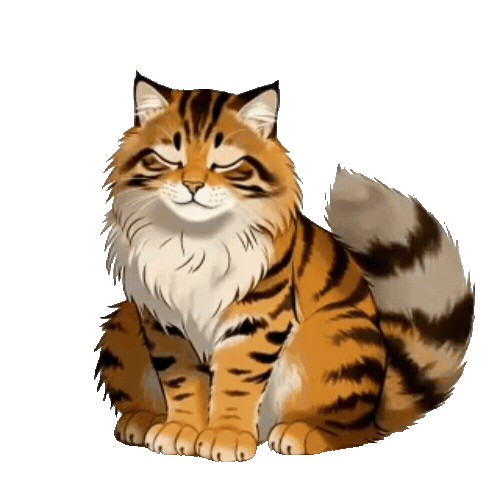Animated Maine Coon Sticker Pack — 10 GIF Stickers | Instant Digital Download