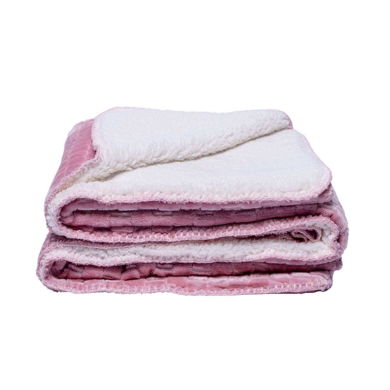 Family Textured Luxury Sherpa Pet Blanket - Soft & Comfortable 50x60