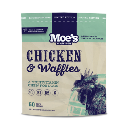 Chicken and Waffles Chews - Healthy Dog Treats with Flavor & Nutrition