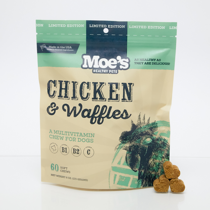 Chicken and Waffles Chews - Healthy Dog Treats with Flavor & Nutrition