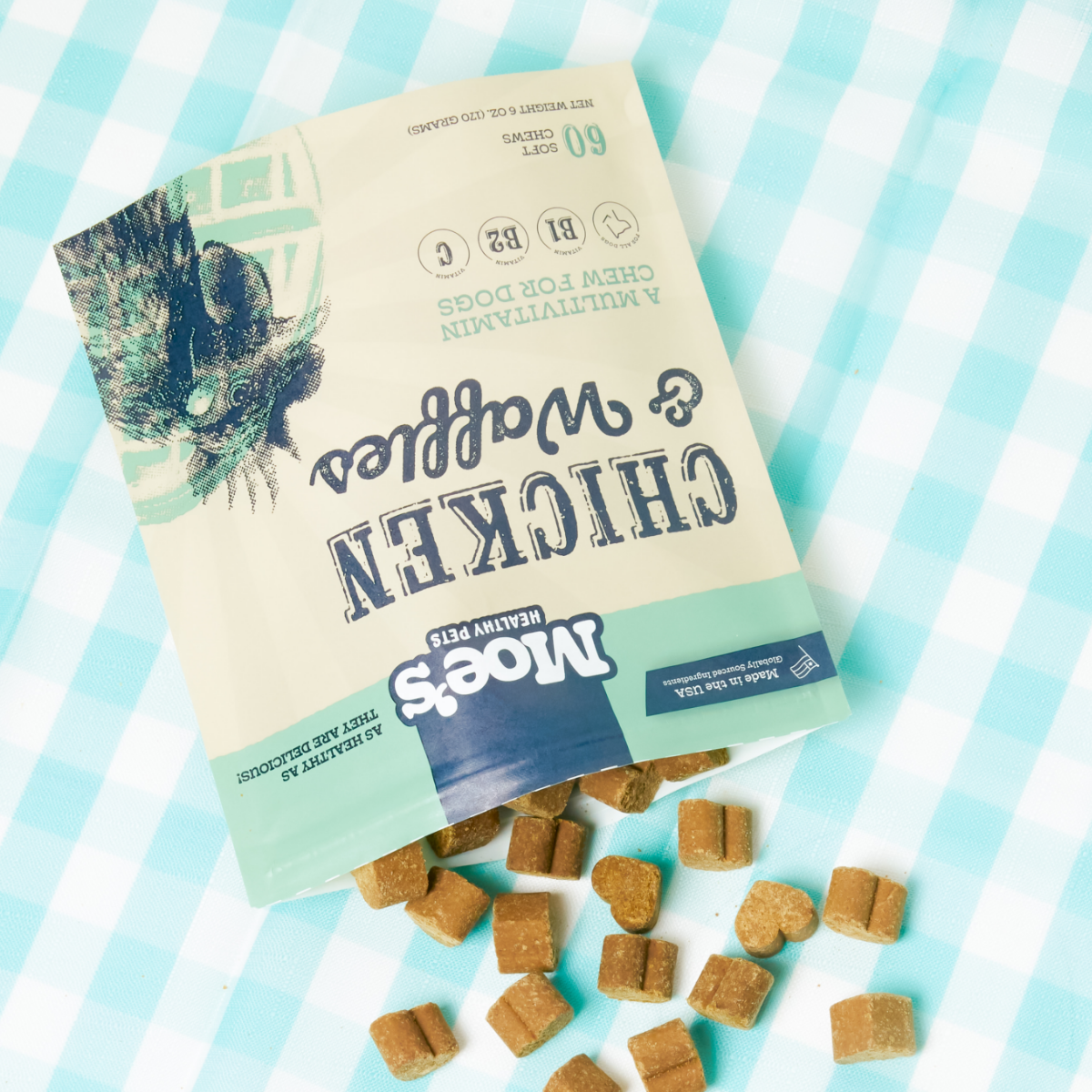Chicken and Waffles Chews - Healthy Dog Treats with Flavor & Nutrition